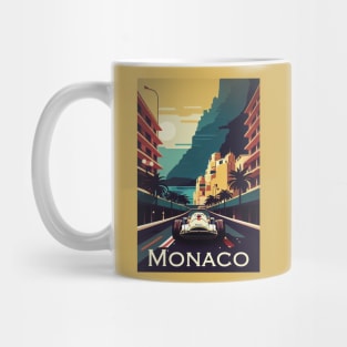 Monaco Travel Poster Mug